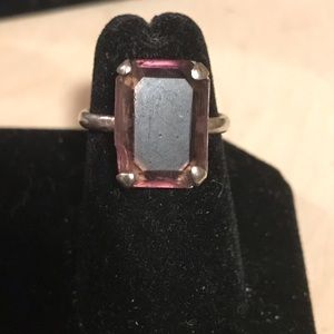 Antique ring. Size 5. Amethyst and Sterling